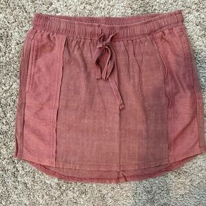 Umgee Rust Red Casual Skirt